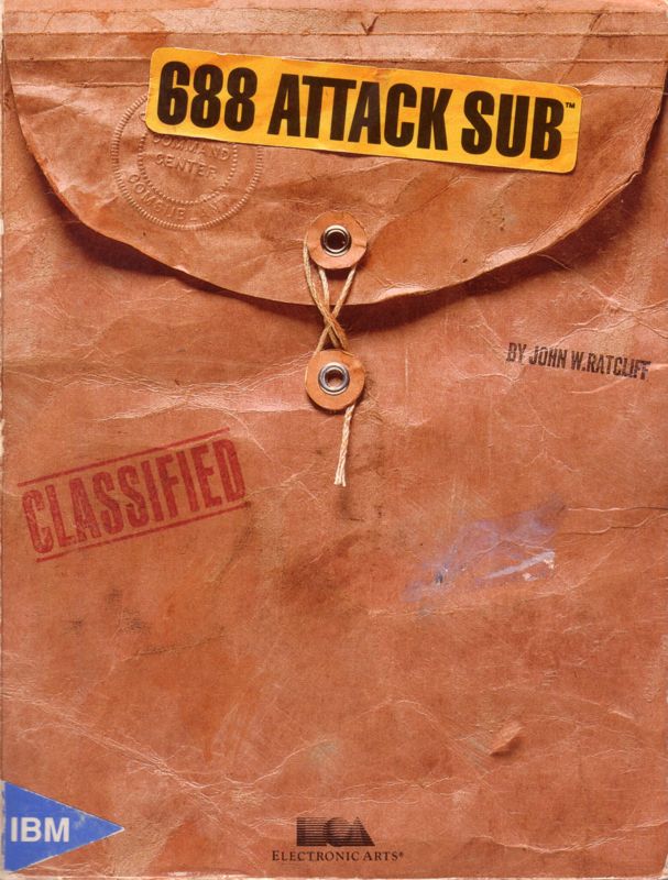 Front Cover for 688 Attack Sub (DOS) (5.25" Floppy Disk version)