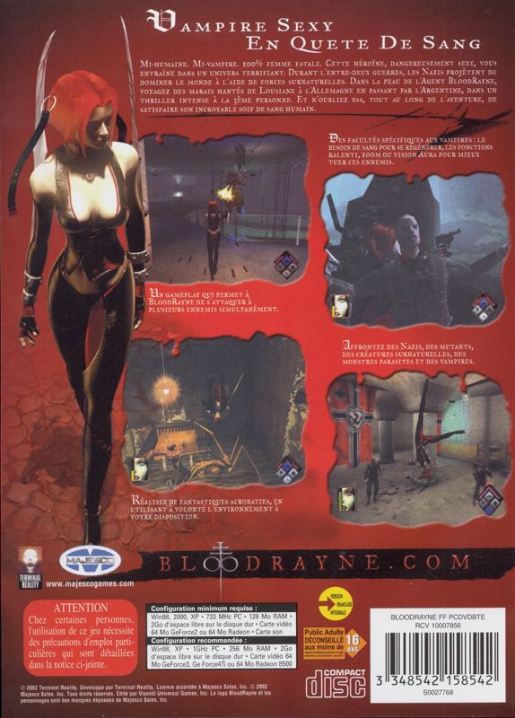 Back Cover for BloodRayne (Windows)