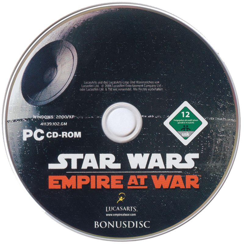 Media for Star Wars: Empire at War (Collector's Edition) (Windows): Bonus Disc