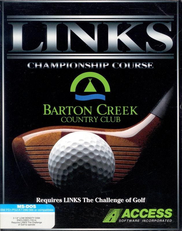 Front Cover for Links: Championship Course - Barton Creek (DOS) (3.5" floppy disk release)