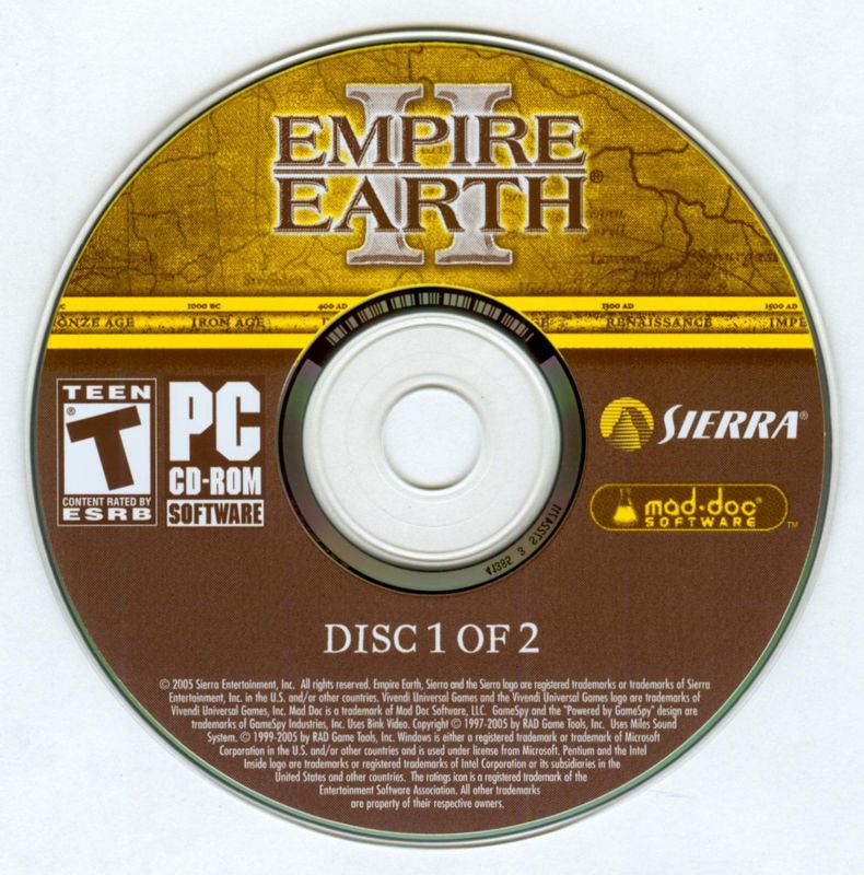 Media for Empire Earth II (Windows): Disc 1/2