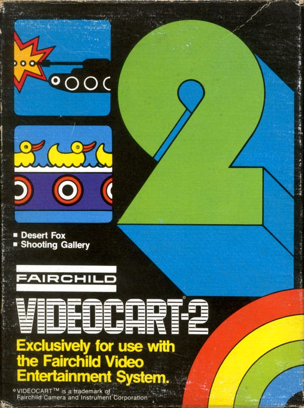 Front Cover for Videocart-2: Desert Fox, Shooting Gallery (Channel F)