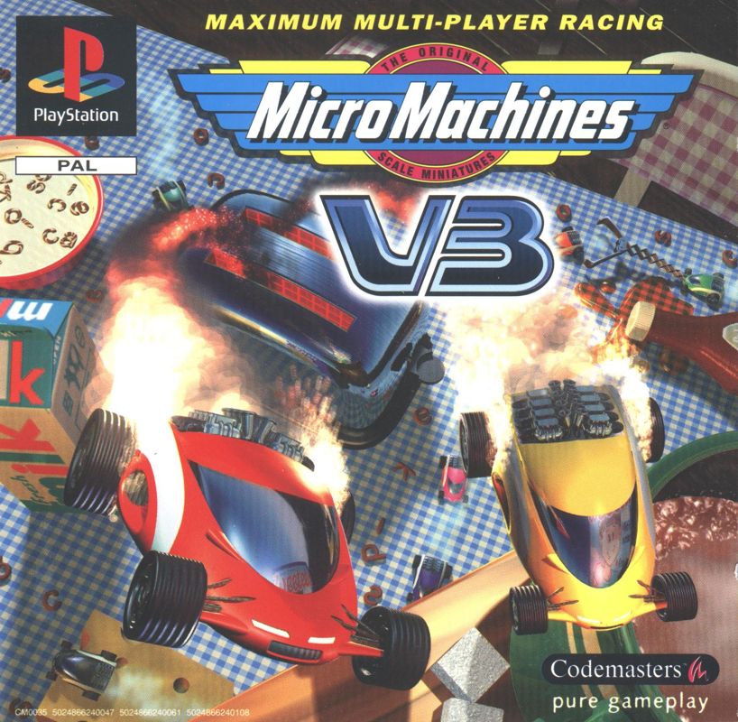 Front Cover for Micro Machines V3 (PlayStation)