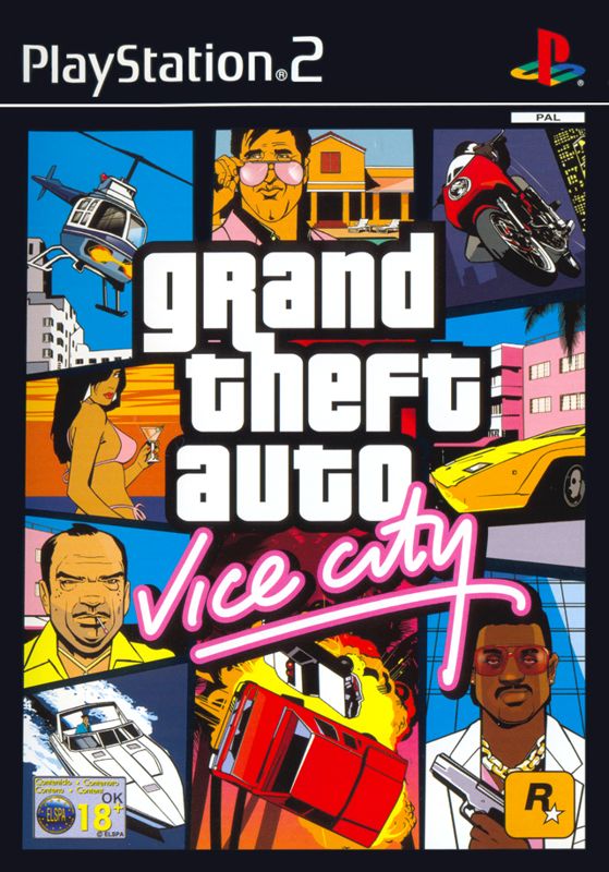 Front Cover for Grand Theft Auto: Vice City (PlayStation 2)
