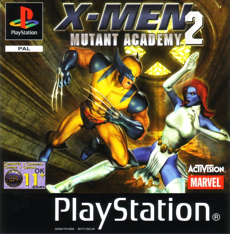 Front Cover for X-Men: Mutant Academy 2 (PlayStation)