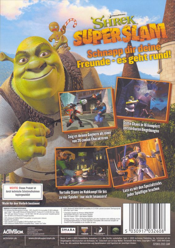 Shrek SuperSlam cover or packaging material - MobyGames