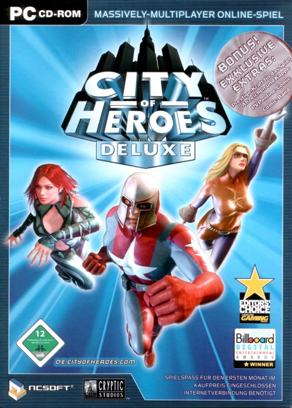 Front Cover for City of Heroes (Deluxe Edition) (Windows)