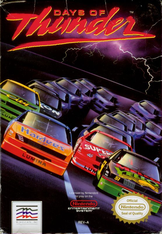 Front Cover for Days of Thunder (NES)