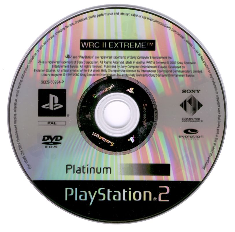 Media for WRC II Extreme (PlayStation 2) (Platinum Release)