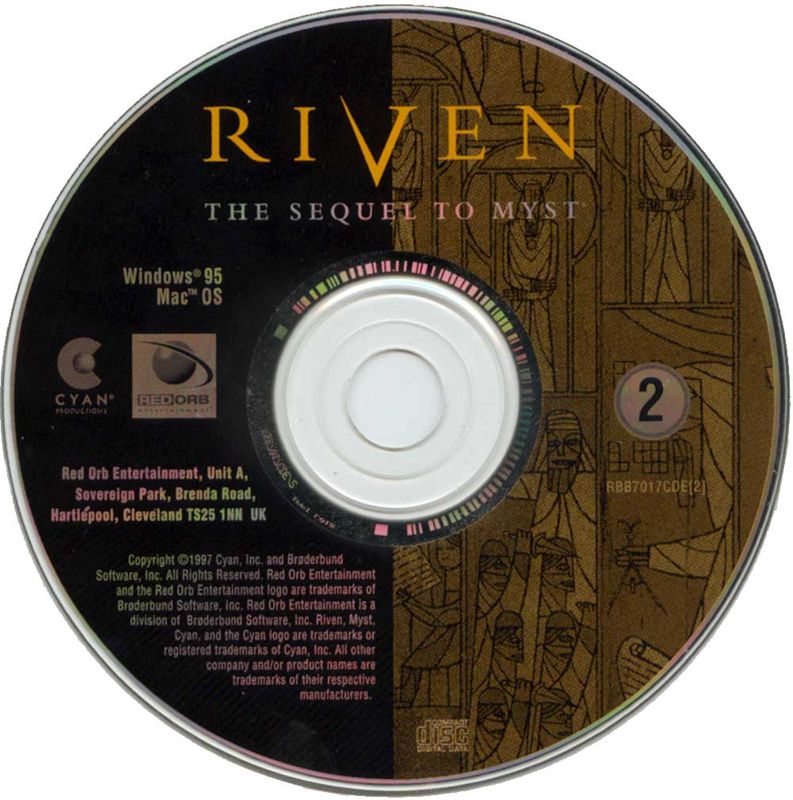 Media for Riven: The Sequel to Myst (Macintosh and Windows): Disc 2