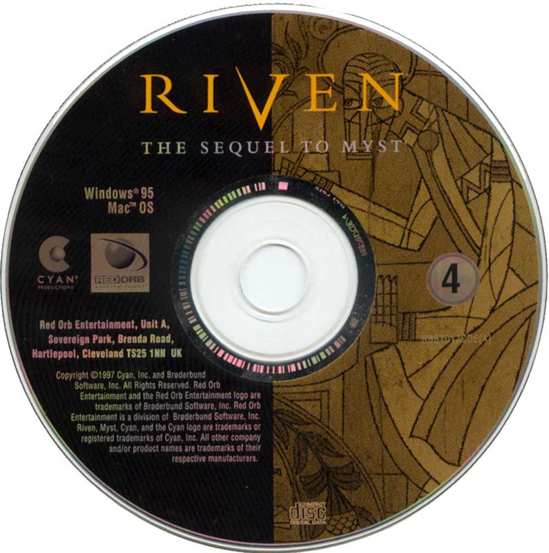 Media for Riven: The Sequel to Myst (Macintosh and Windows): Disc 4