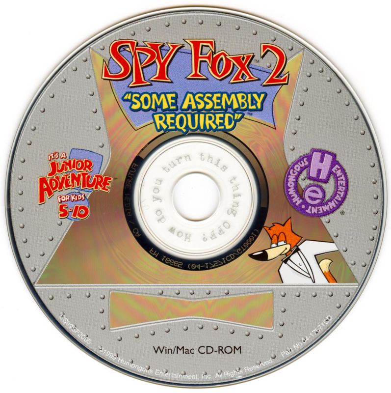 Media for Spy Fox 2: "Some Assembly Required" (Macintosh and Windows)