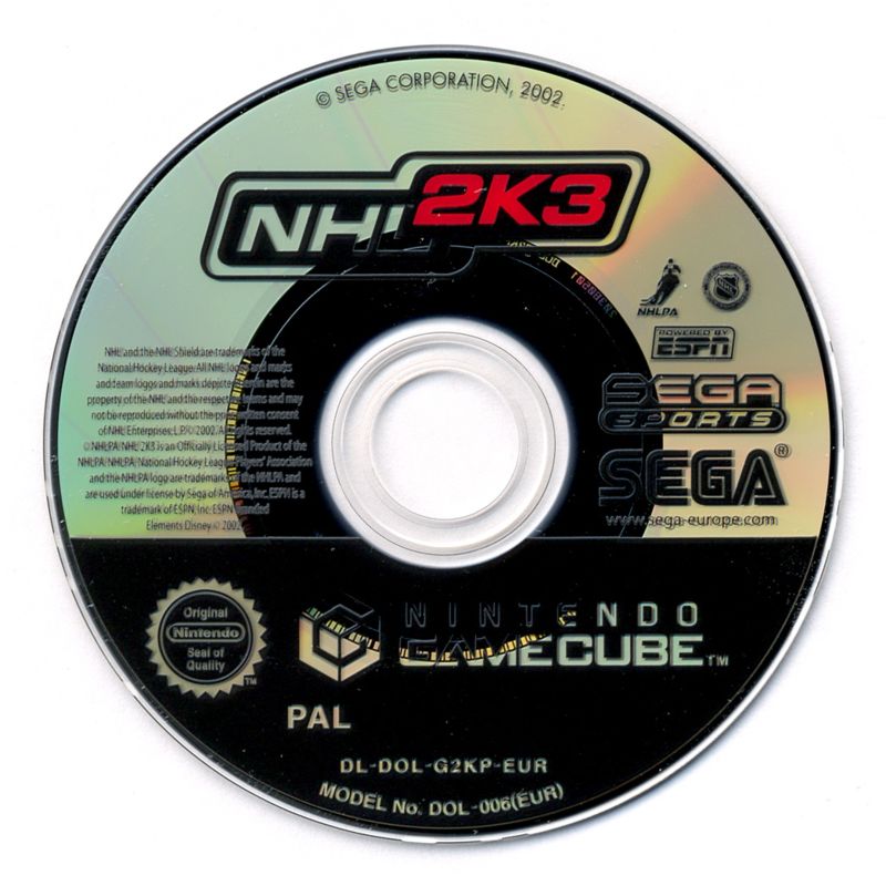 Media for NHL 2K3 (GameCube)