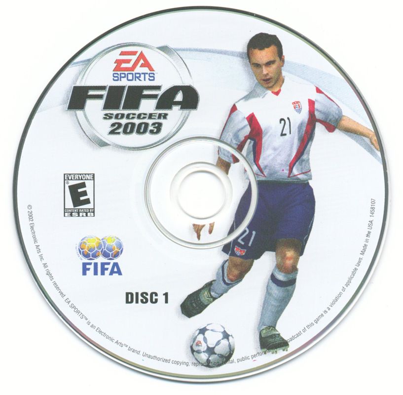 Media for FIFA Soccer 2003 (Windows): Disc 1/2