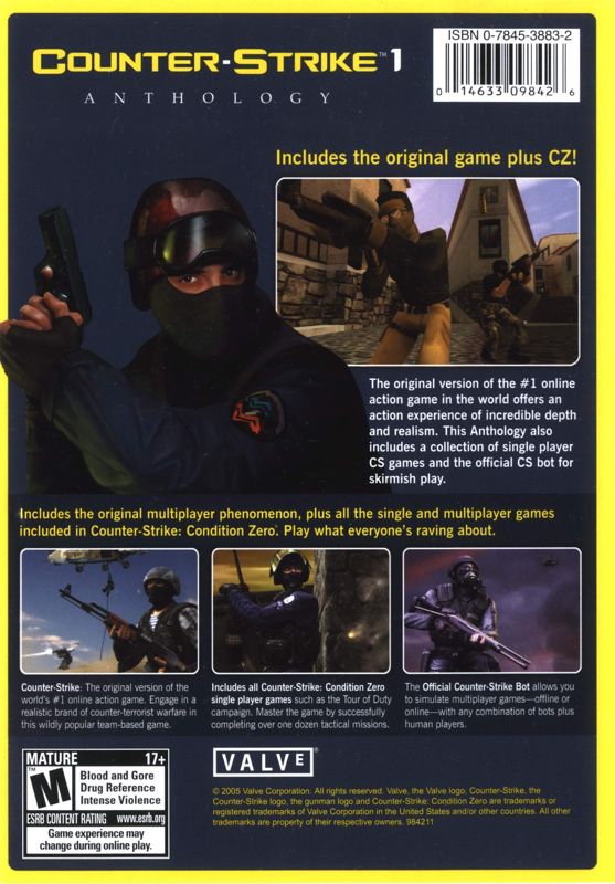 Back Cover for Counter-Strike 1: Anthology (Windows)