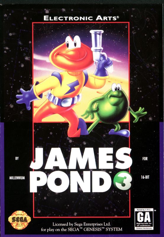 Front Cover for James Pond 3 (Genesis)