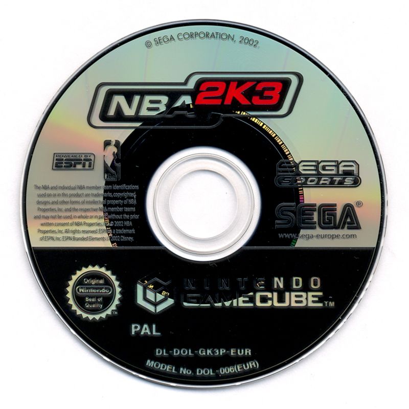 Media for NBA 2K3 (GameCube)