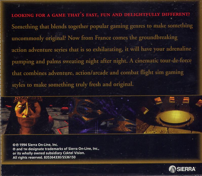 Other for Inca II: Nations of Immortality (DOS) (CD-ROM release): Jewel Case - Back