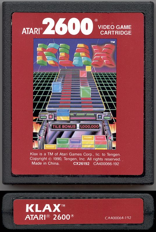 Media for Klax (Atari 2600)