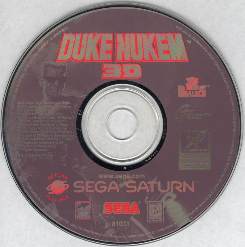 Media for Duke Nukem 3D (SEGA Saturn)