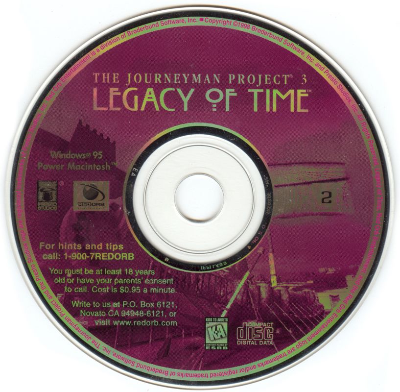 Media for The Journeyman Project 3: Legacy of Time (Macintosh and Windows): Disc 2