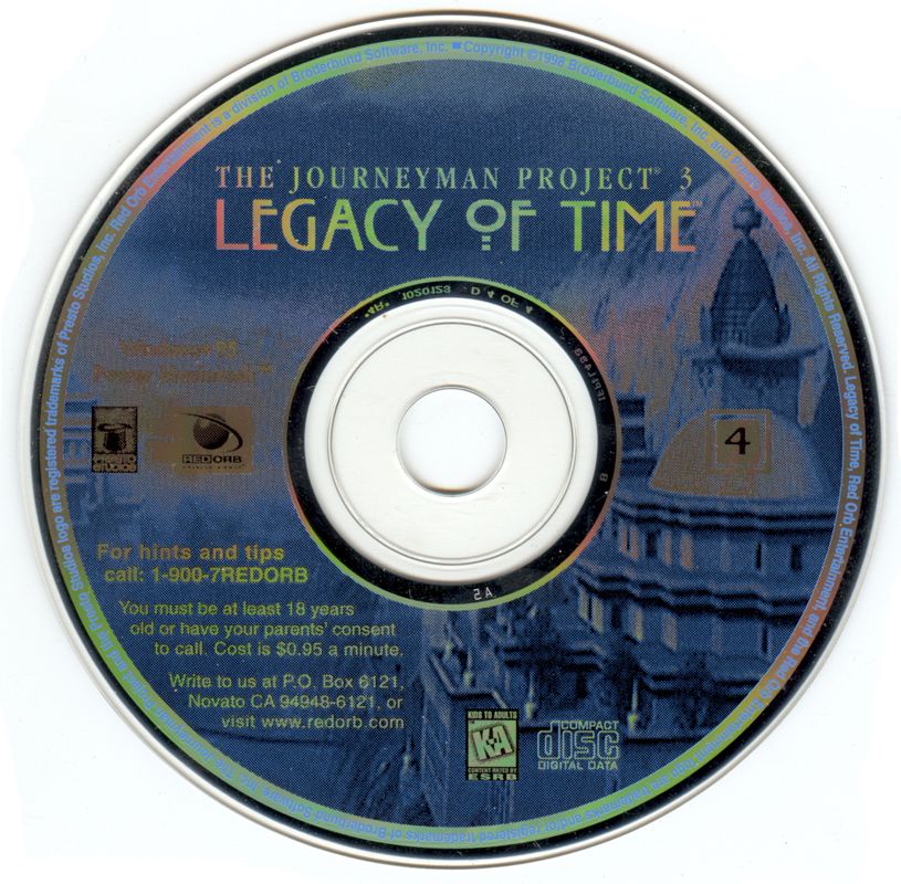 Media for The Journeyman Project 3: Legacy of Time (Macintosh and Windows): Disc 4