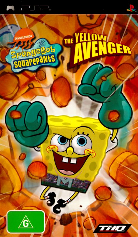 Front Cover for SpongeBob SquarePants: The Yellow Avenger (PSP)