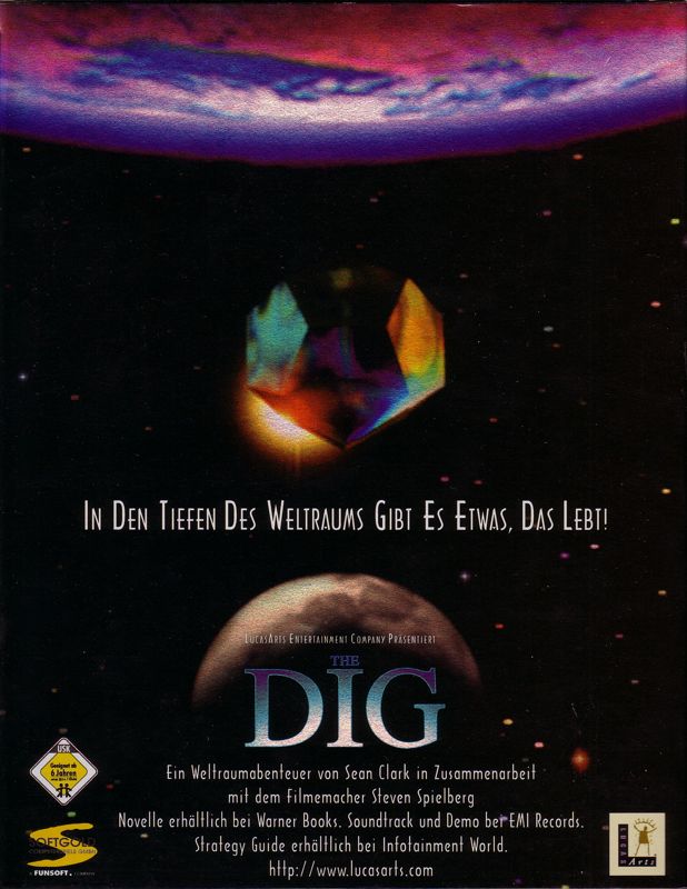 Back Cover for The Dig (DOS)