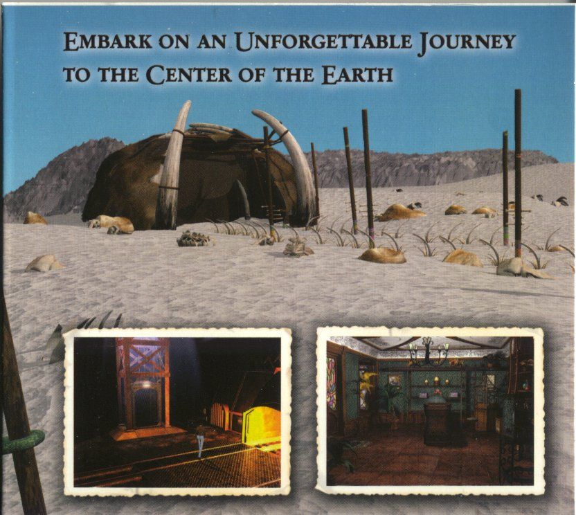Inside Cover for Journey to the Center of the Earth (Windows): Left Flap
