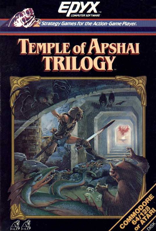 Front Cover for Temple of Apshai Trilogy (Atari 8-bit and Commodore 64)