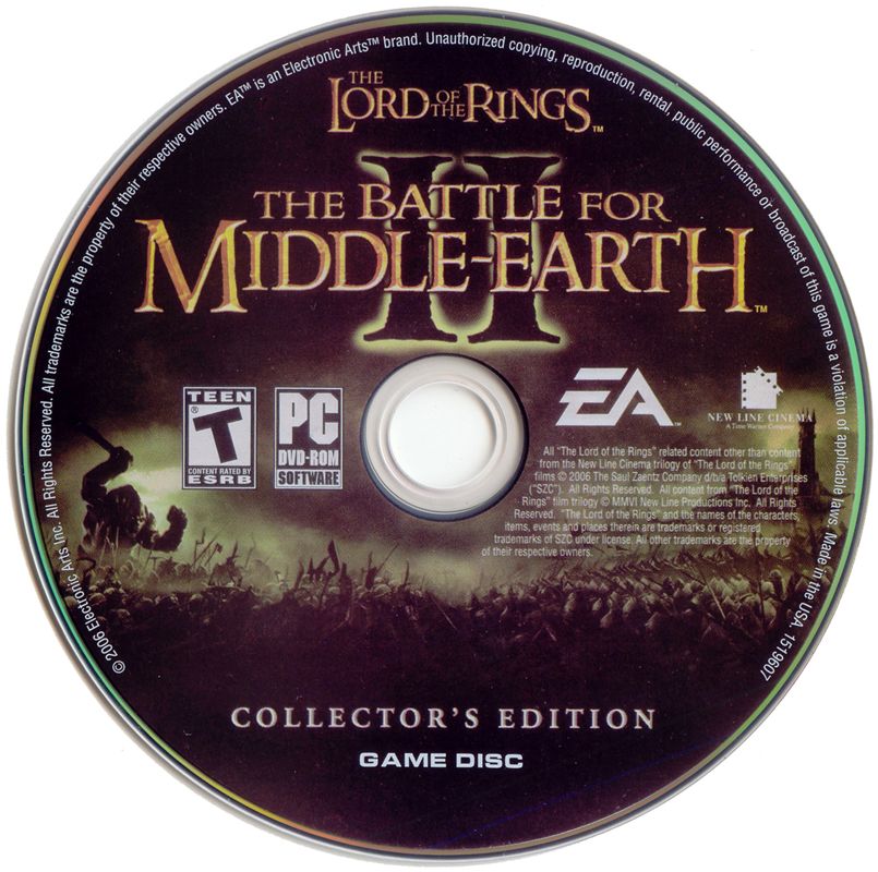 Media for The Lord of the Rings: The Battle for Middle-earth II (Collector's Edition) (Windows): Game Disc