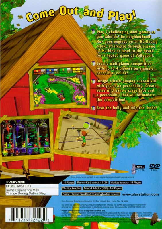 Back Cover for My Street (PlayStation 2)