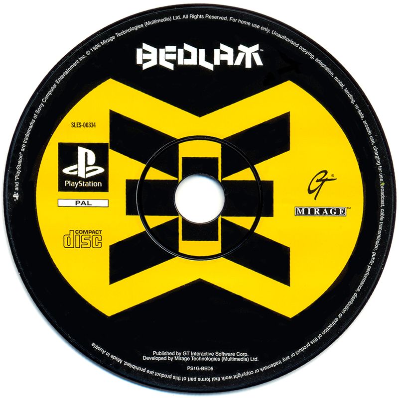 Media for Bedlam (PlayStation)