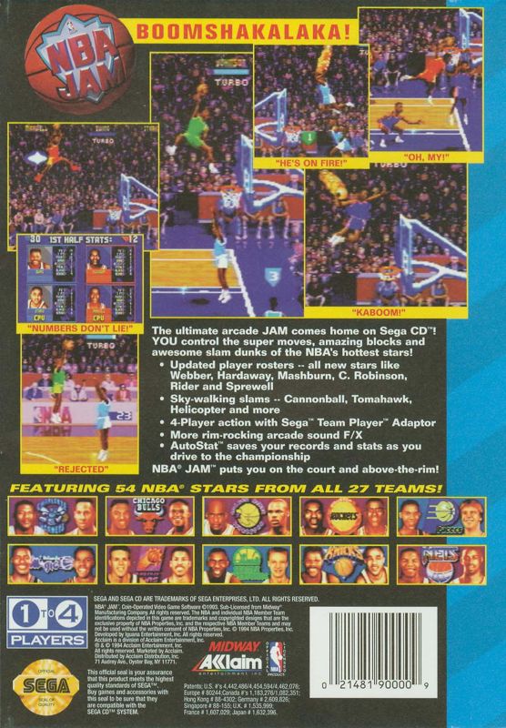 Back Cover for NBA Jam (SEGA CD)