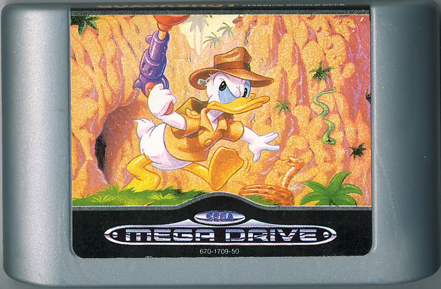 Media for QuackShot starring Donald Duck (Genesis) (Silver Cartridge release)