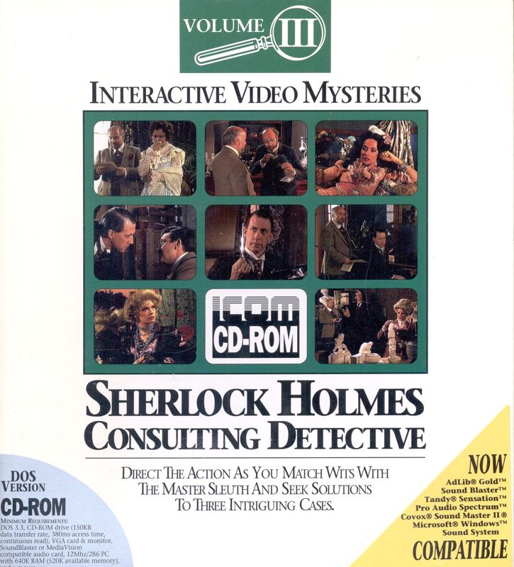 Front Cover for Sherlock Holmes: Consulting Detective - Volume III (DOS)