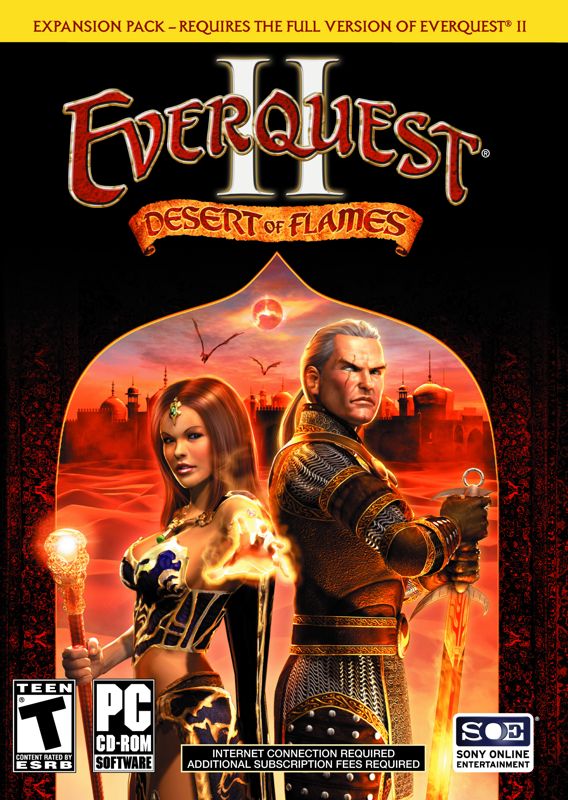 Front Cover for EverQuest II: Desert of Flames (Windows)