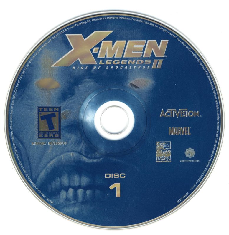 Media for X-Men: Legends II - Rise of Apocalypse (Windows): CD-ROM (1 of 3)