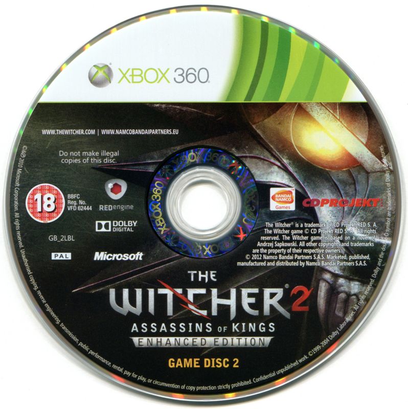 Media for The Witcher 2: Assassins of Kings - Enhanced Edition (Xbox 360): Disc 2