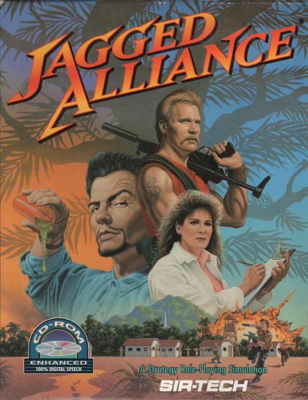 Front Cover for Jagged Alliance (DOS) (Enhanced CD-ROM version)