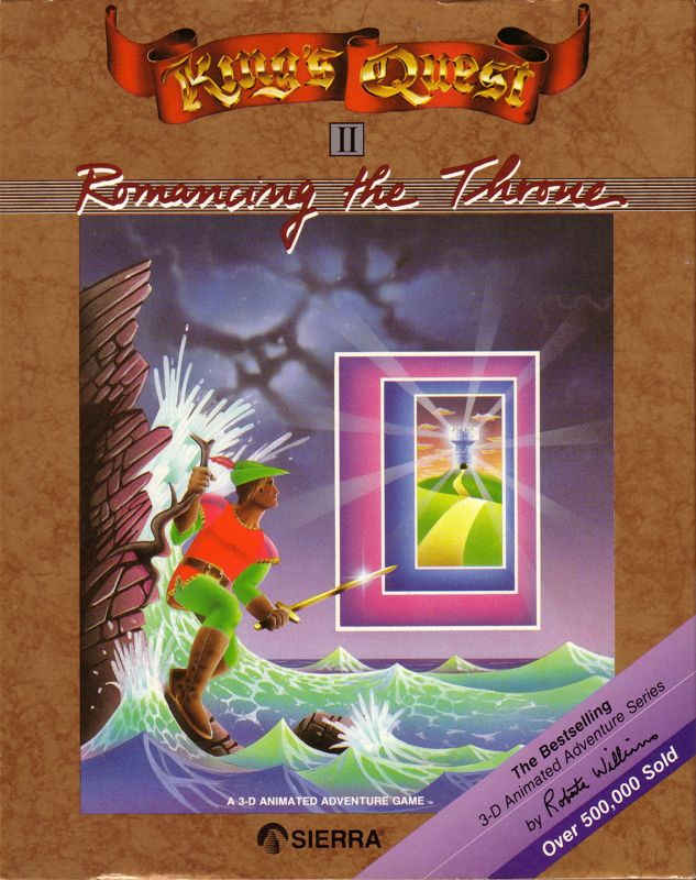 Front Cover for King's Quest II: Romancing the Throne (DOS) (1987 Re-release)