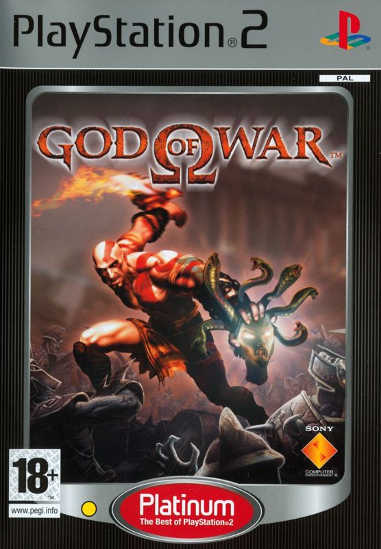 Front Cover for God of War (PlayStation 2) (Platinum release)