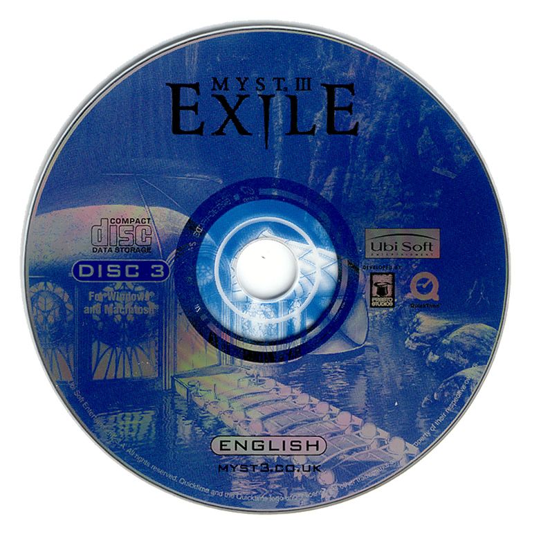 Media for Myst III: Exile (Macintosh and Windows): Disc 3