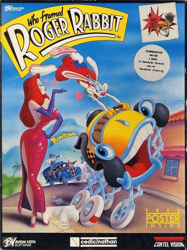 Front Cover for Who Framed Roger Rabbit (Commodore 64)