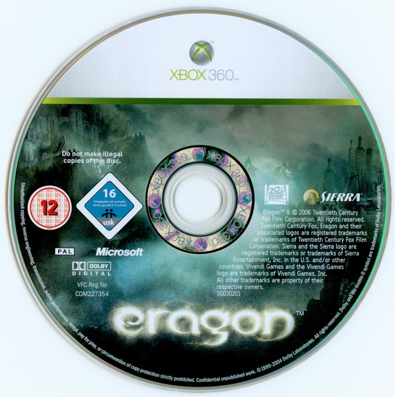 Media for Eragon (Xbox 360)