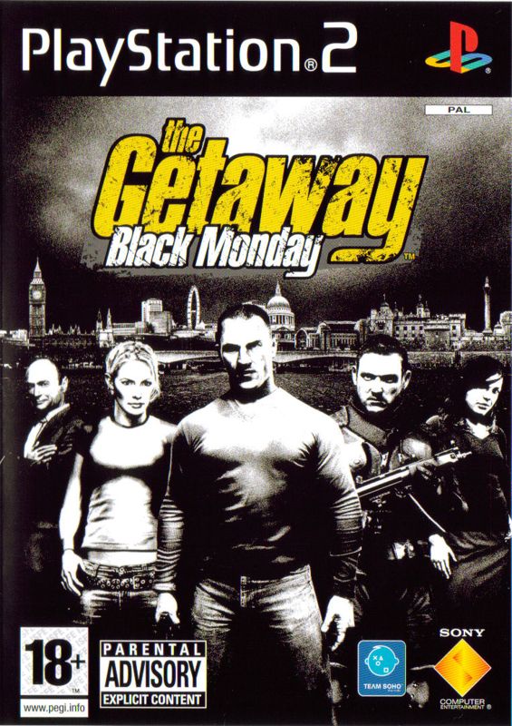 Front Cover for The Getaway: Black Monday (PlayStation 2) (General European release)