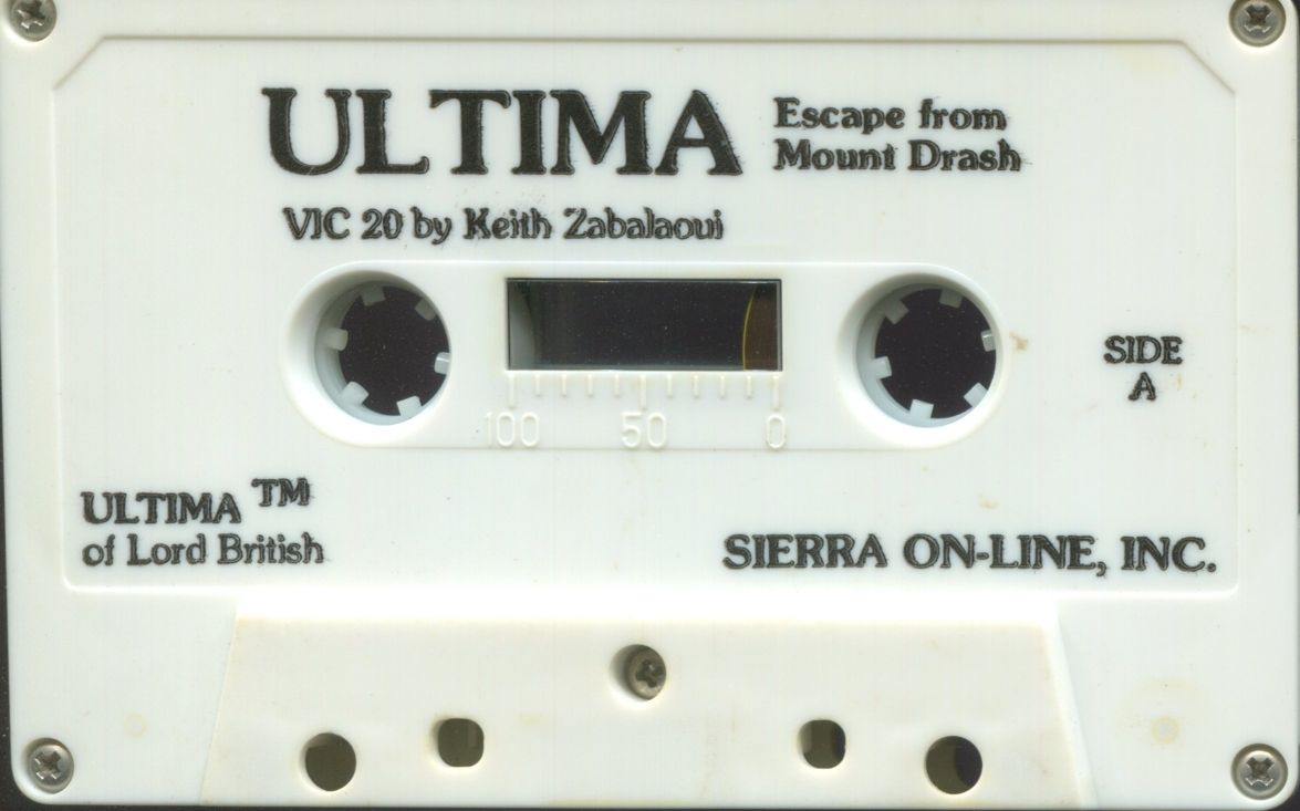 Media for Ultima: Escape from Mt. Drash (VIC-20)