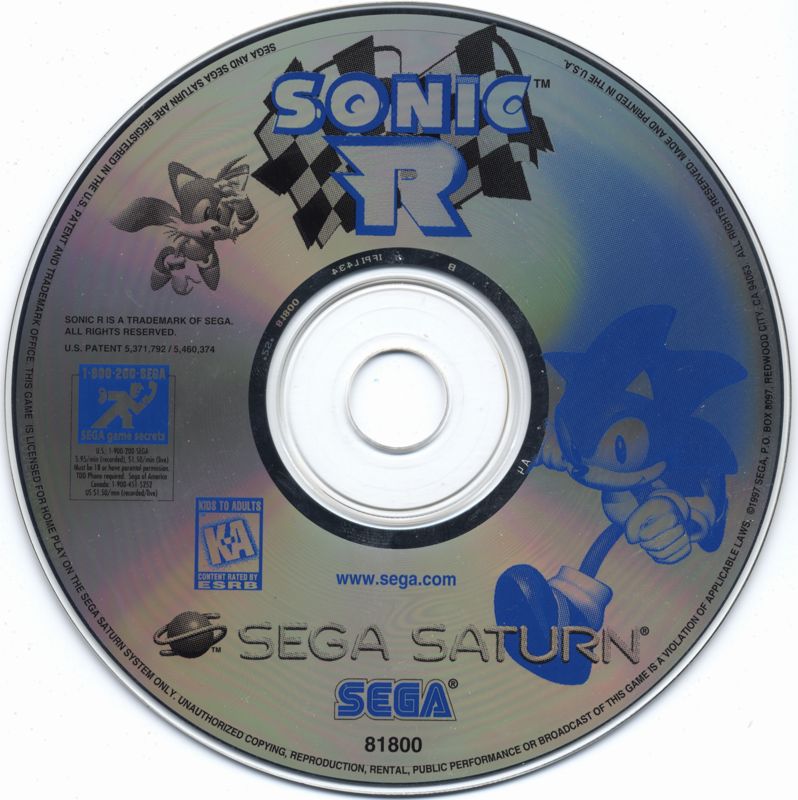 Media for Sonic R (SEGA Saturn)