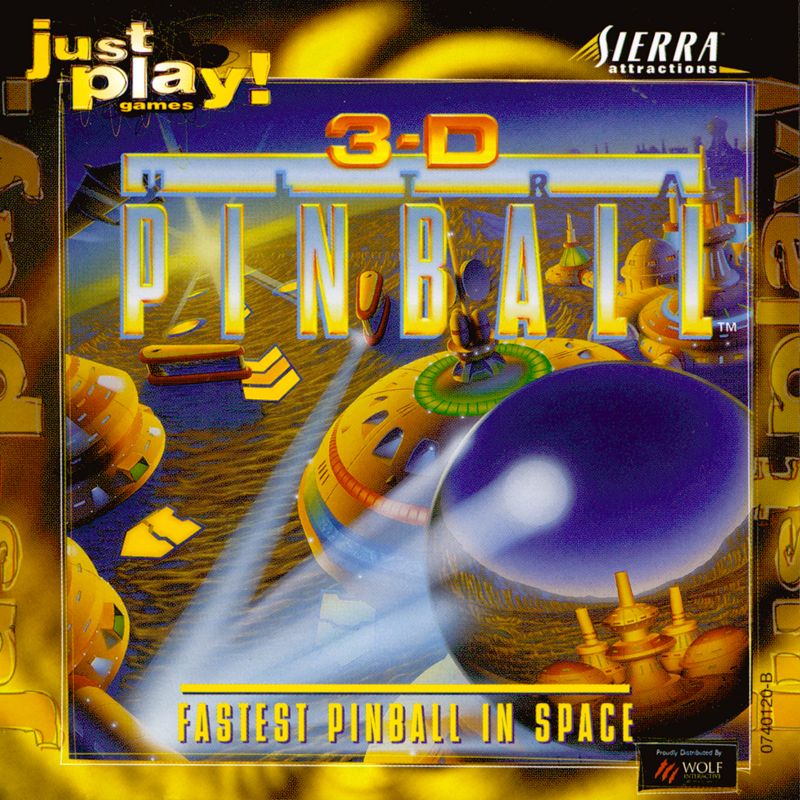 Other for 3-D Ultra Pinball (Macintosh and Windows and Windows 3.x) (Just Play! Games release): Jewel Case - Front