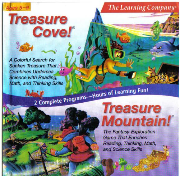 Front Cover for Treasure Cove! + Treasure Mountain! (Macintosh and Windows and Windows 3.x)